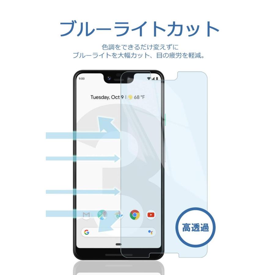 Pixel 3 Xl ブルーライトカット ガラスフィルム 貼り付け失敗時 フィルム無料再送 強化ガラス 保護フィルム 硬度9h 指紋防止 ブルー ライト Bellemond 568 Emi Direct 通販 Yahoo ショッピング