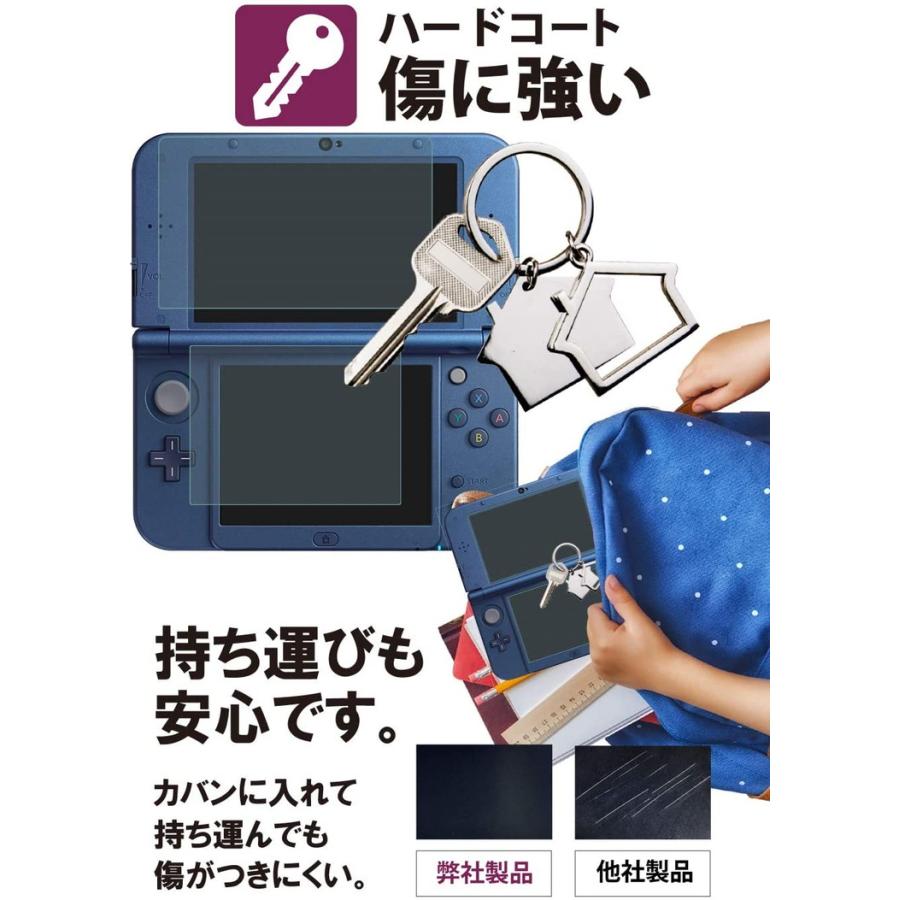 上下セット Newニンテンドー3DS LL 保護フィルム ブルーライトカット 指紋防止 気泡防止 抗菌 日本製 BELLEMONDベルモンド  NN3DSLLWBLC B0245 YFF