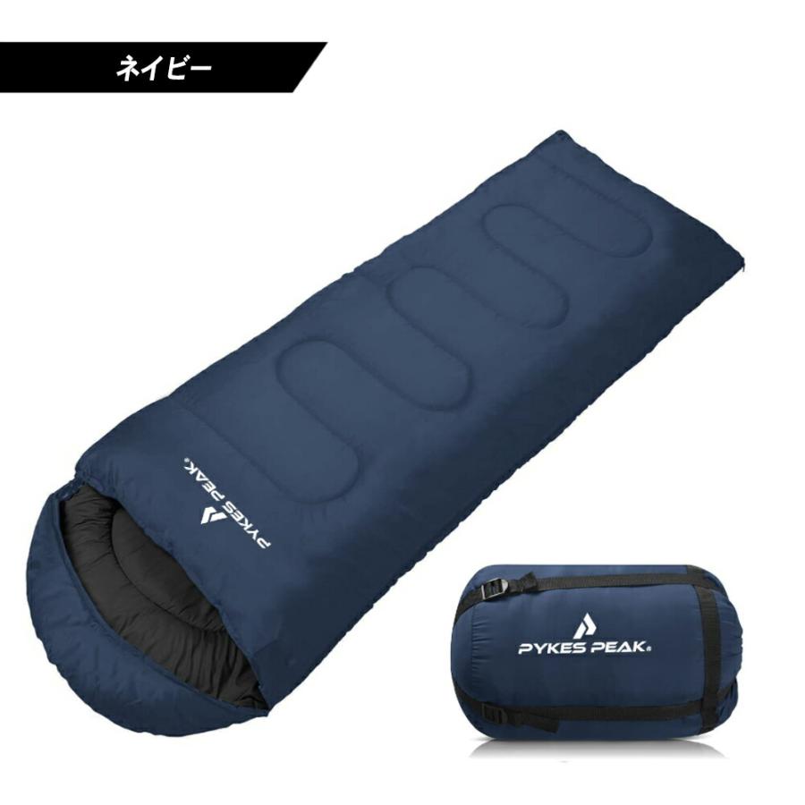 寝袋 封筒型 1750g ５色 キャンプ アウトドア コンパクト 暖かい
