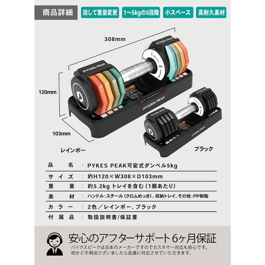 PYKES PEAK 可変式ダンベル 未使用 ダンベル 可変式 セット 5kg 10kg 15kg 20kg 2個セット バーベル