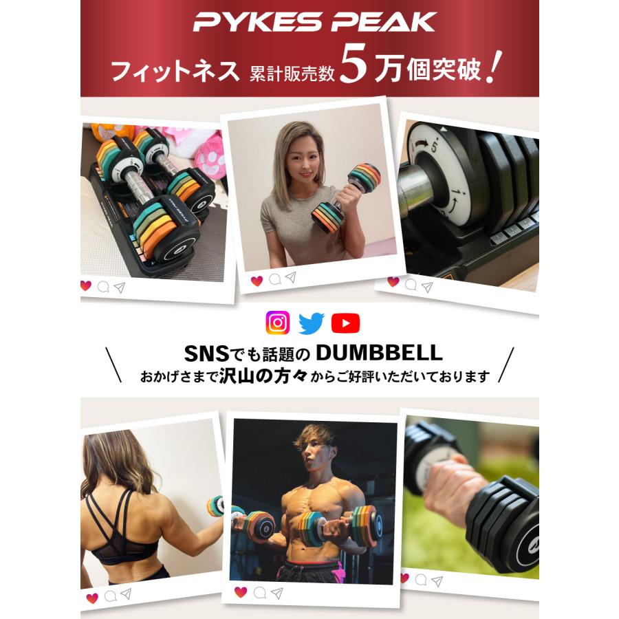 PYKES PEAK ダンベル 可変式 10kg アジャスタブル 筋肉 PYKES PEAK ダンベル 可変式 10kg アジャスタブル 筋肉