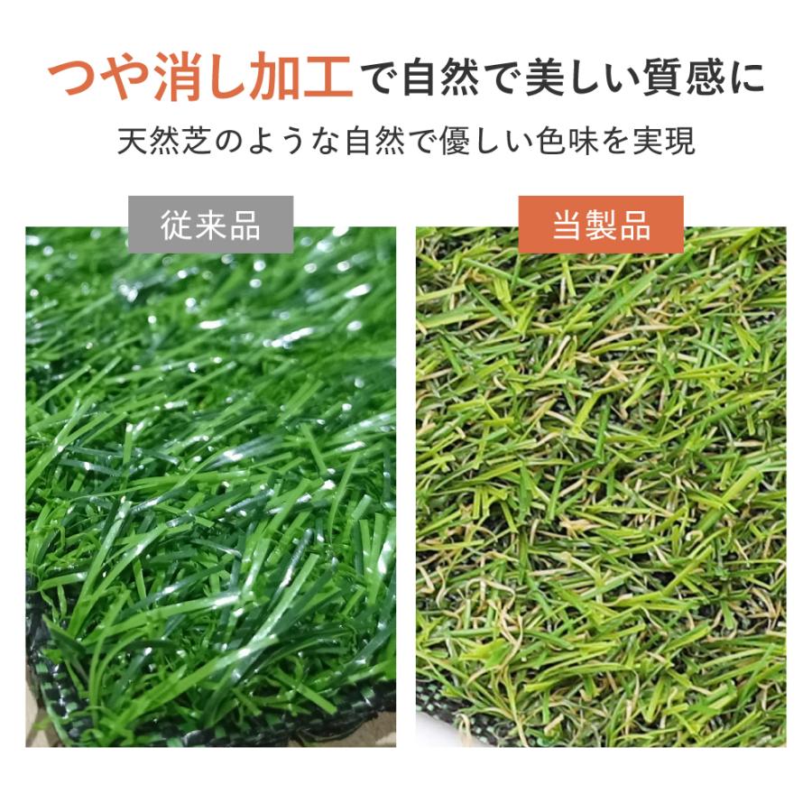 「最安値挑戦中」選べる 人工芝 防草タイプ ロール 1 × 5 から 20 m 芝丈38mm 敷くだけ 下地 マット DIY ピン付 おしゃれ パイクスピーク | PYKES PEAK | 04