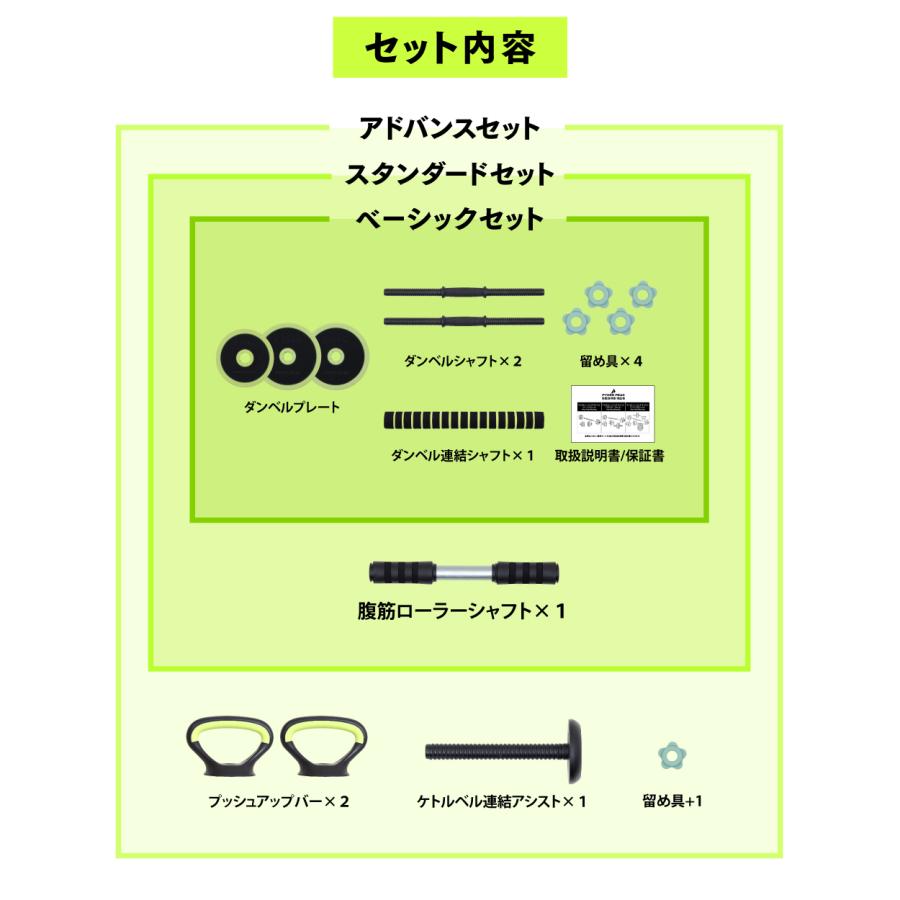 PYKES PEAK（パイクスピーク） ダンベル マルチトレーニング 可変式