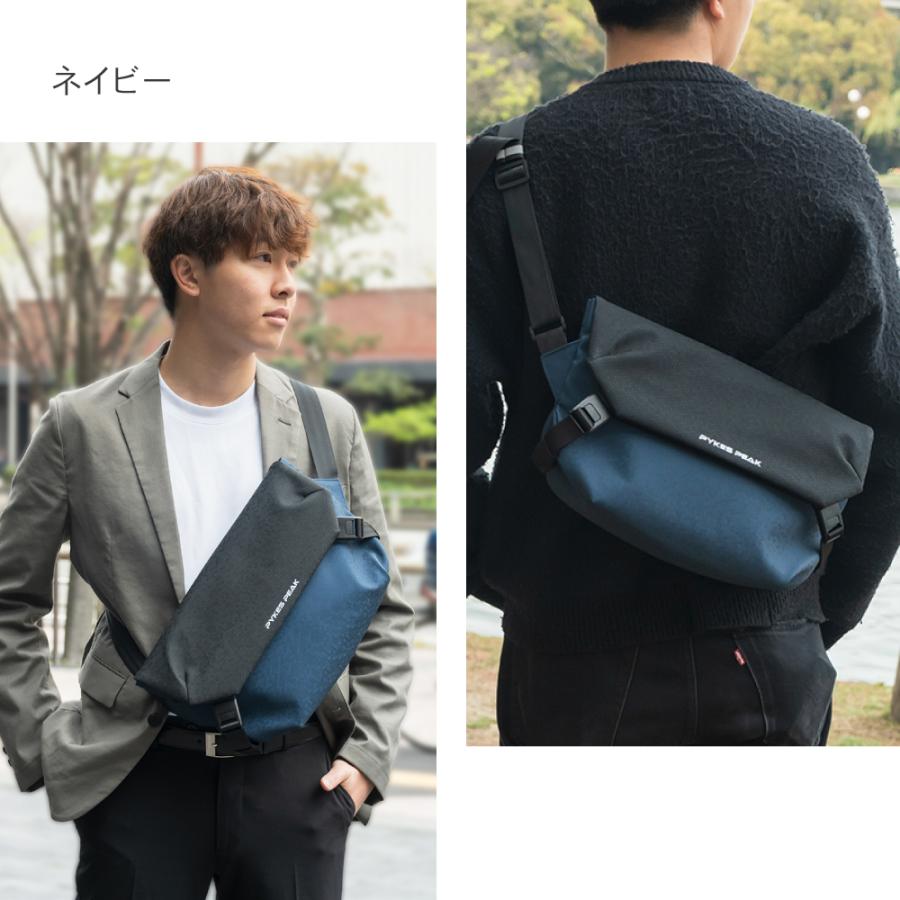 PYKES PEAK メッセンジャーバッグ 薄型 おしゃれ 斜め掛け