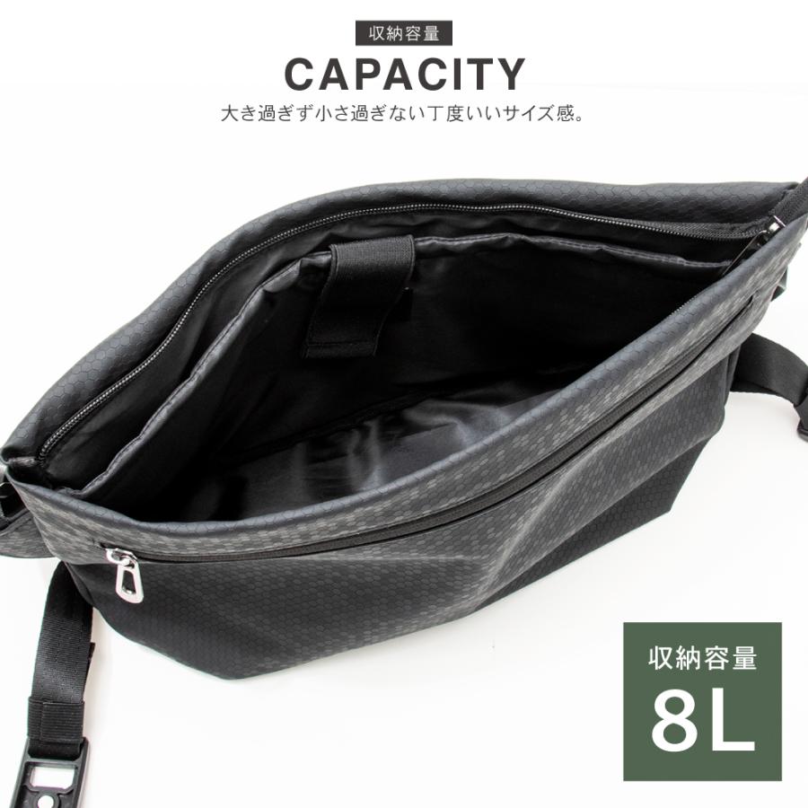 PYKES PEAK メッセンジャーバッグ 薄型 おしゃれ 斜め掛け