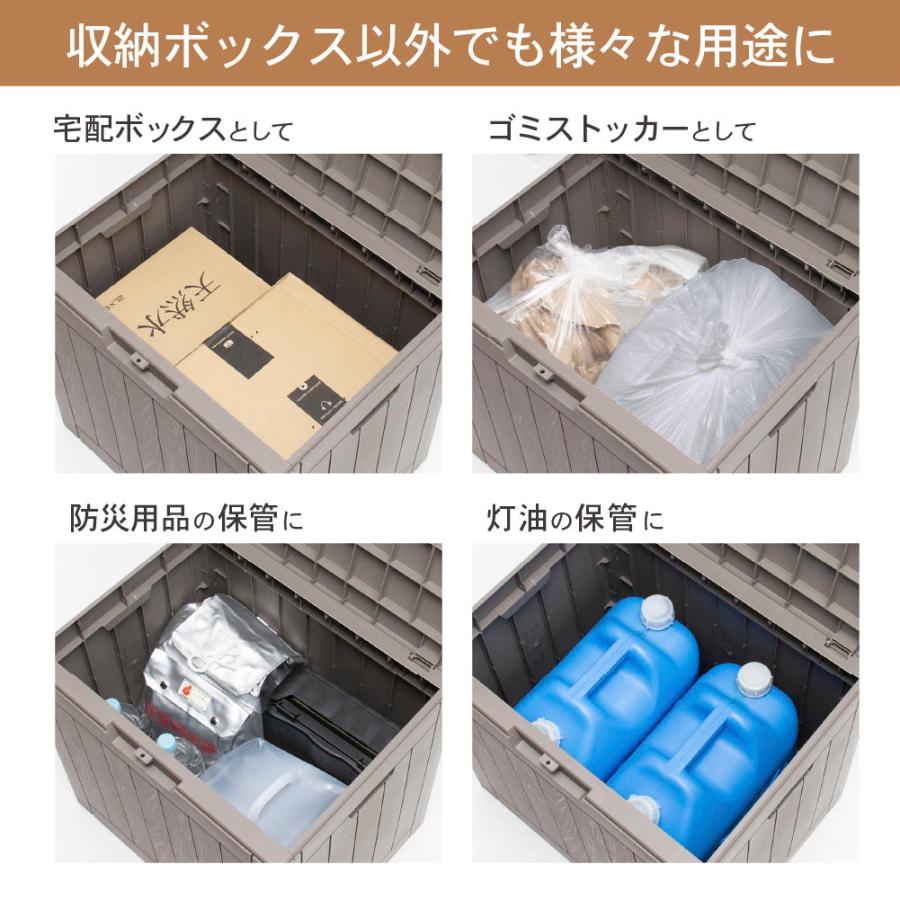 PYKES PEAK 収納ボックス ケース 宅配 大型 屋外 庭 コンテナ 118L 大 