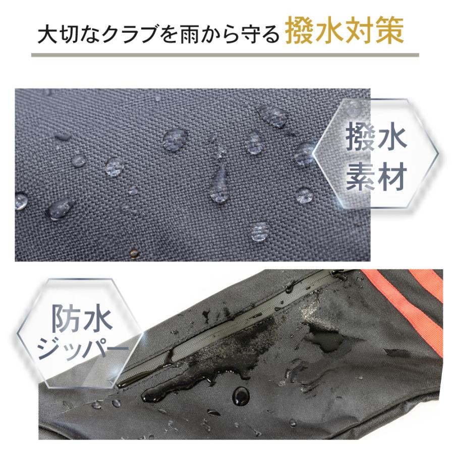 ゴルフバッグ クラブケース セルフスタンド 練習用 撥水 ショルダーベルト フード付き キャディ 超軽量 おしゃれ パイクスピーク | PYKES PEAK | 20