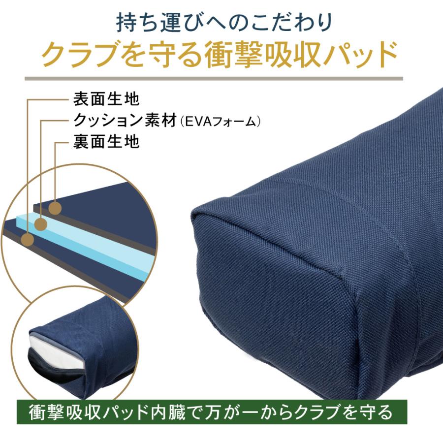 ゴルフバッグ クラブケース セルフスタンド 練習用 撥水 ショルダーベルト フード付き キャディ 超軽量 おしゃれ パイクスピーク | PYKES PEAK | 25