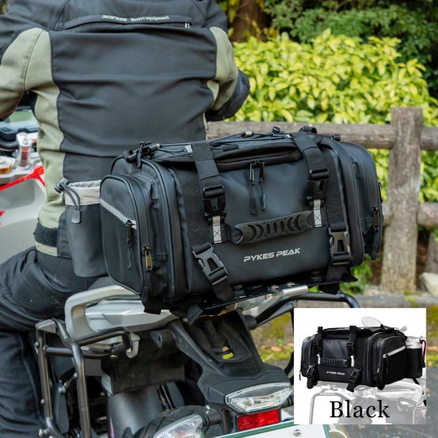 バイク シートバッグ ツーリングバッグ　62L〜82L Amazon | Motikvans バイク シートバッグ 拡張機能あり 23-29L