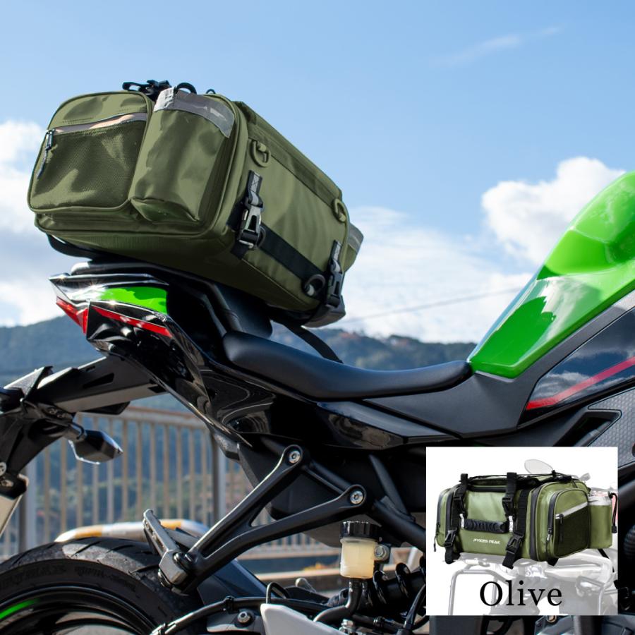 PYKES PEAK（パイクスピーク） バイクシートバッグ バイク 大容量 M
