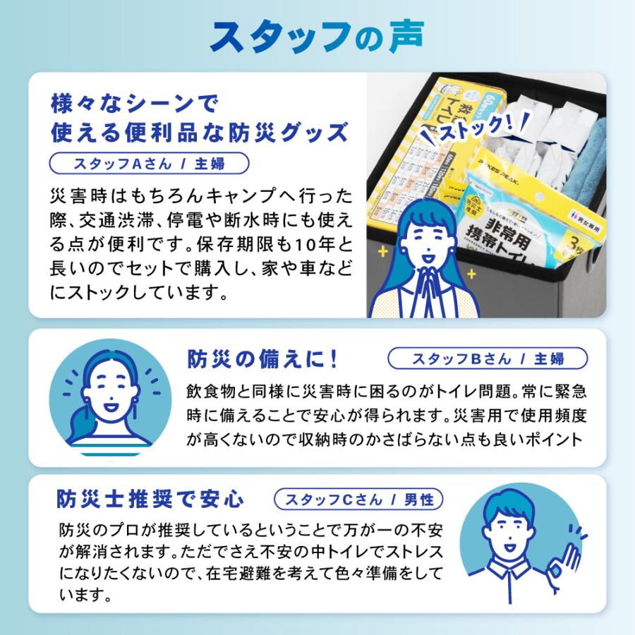 「最安値挑戦中」携帯トイレ 3枚 セット 簡易 非常用 ポータブル 防災士推奨 防災 グッズ 凝固剤 排便袋 持ち運び パイクスピーク_15