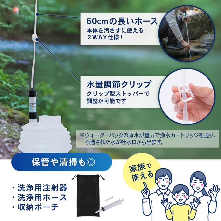 「めざましテレビで紹介」携帯浄水器 1年保証 防災 アウトドア 災害 備蓄 保存 非常食 水筒 ろ過器 ポータブル 旅行 登山 断水 おしゃれ パイクスピーク | ブランド登録なし | 15