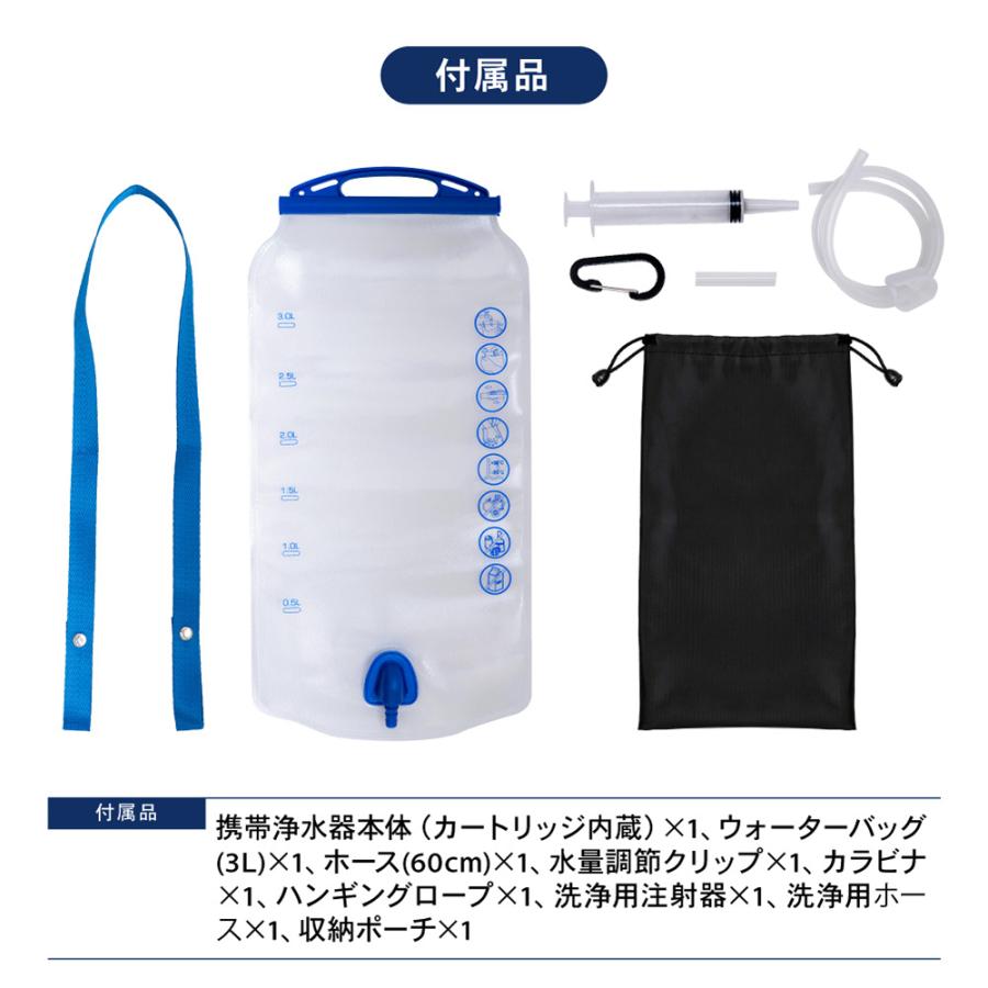 めざましテレビで紹介」携帯浄水器 1年保証 防災 アウトドア 災害 備蓄