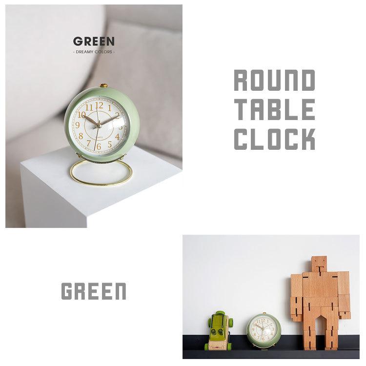 置き時計 目覚まし時計 置時計 オシャレ おしゃれ 北欧 小さい かわいい 女の子 リビング アラームクロック アナログ 時計 バックライト 電池式 光る アラーム R0049roundclock Emi Direct 通販 Yahoo ショッピング