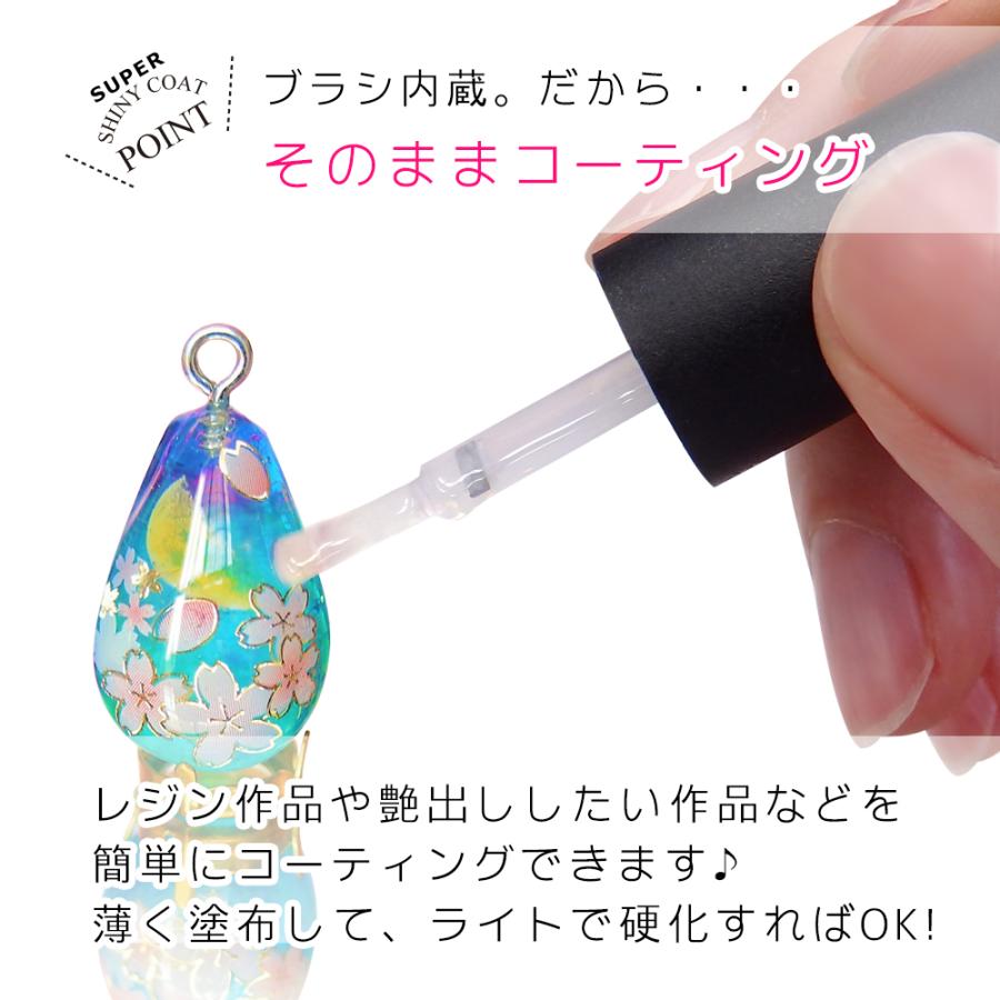 スーパーシャイニーコート 15ml 最強の艶 レジンコーティング剤 レジン