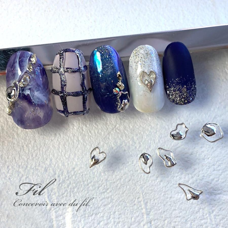 ネイルパーツ メタルパーツ ゴールド シルバー ニュアンス ネイル アート パーツ レジン Fil 全12種 1001 0032 セレクトショップ エミーナル 通販 Yahoo ショッピング