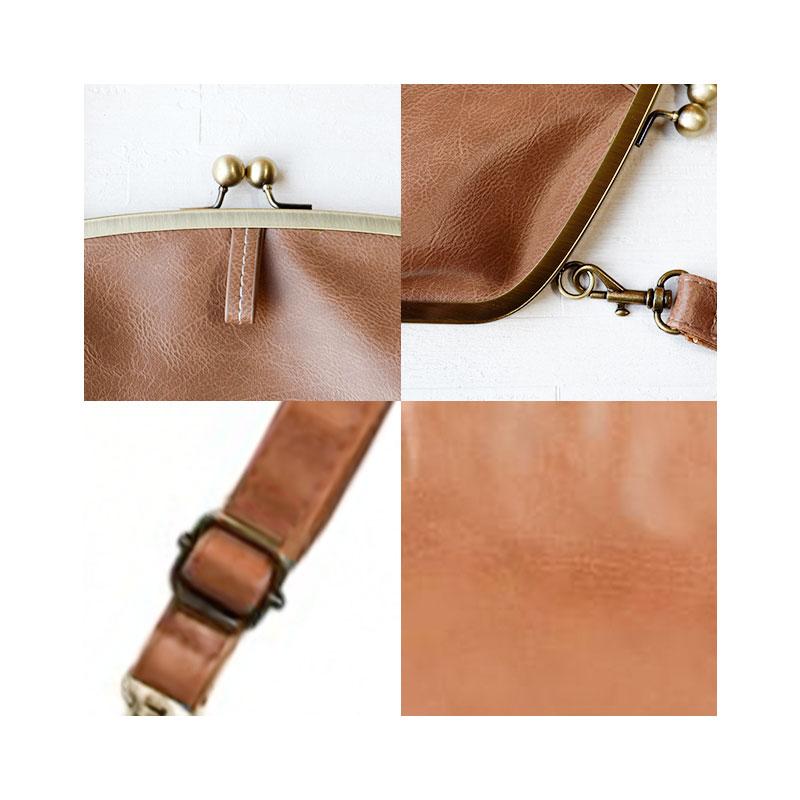 ショルダーバッグ レディース レトロ 可愛い 2way がま口 バッグ