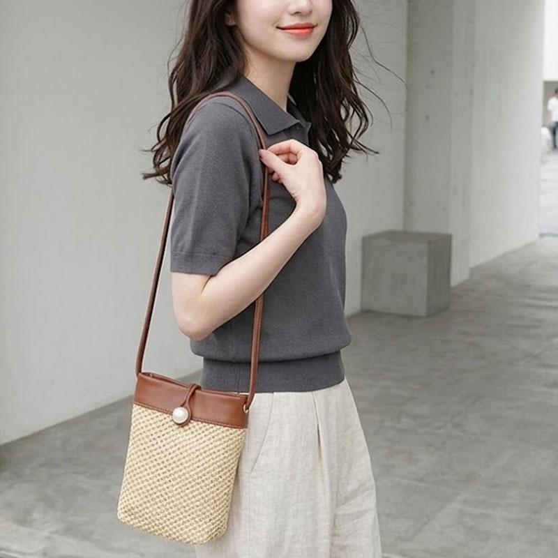 かごバッグ ショルダーバッグ レディース スマホショルダー ポシェット