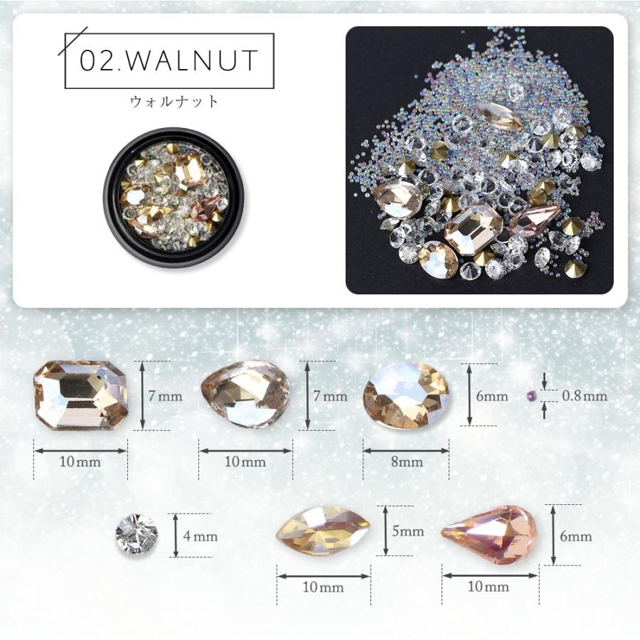 ネイル パーツ Vカット ジュエリー ブリリアント ネイルパーツ 高級感