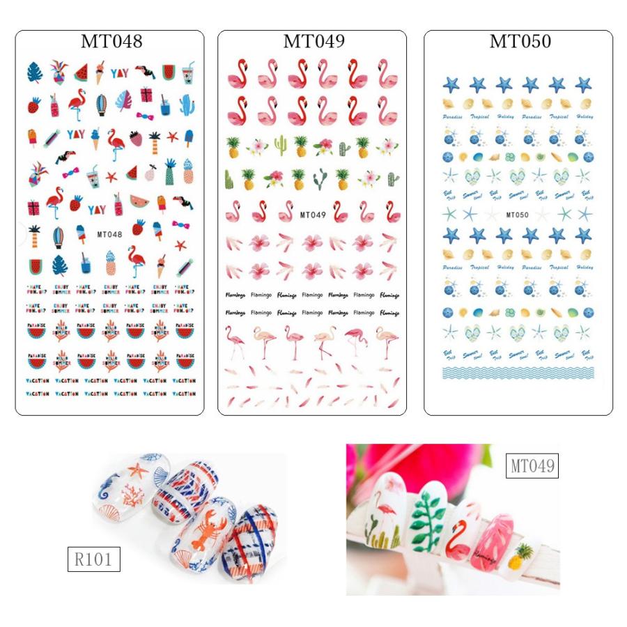 ネイルシール ネイル シール 夏ネイル 極薄 -マリン- 19種