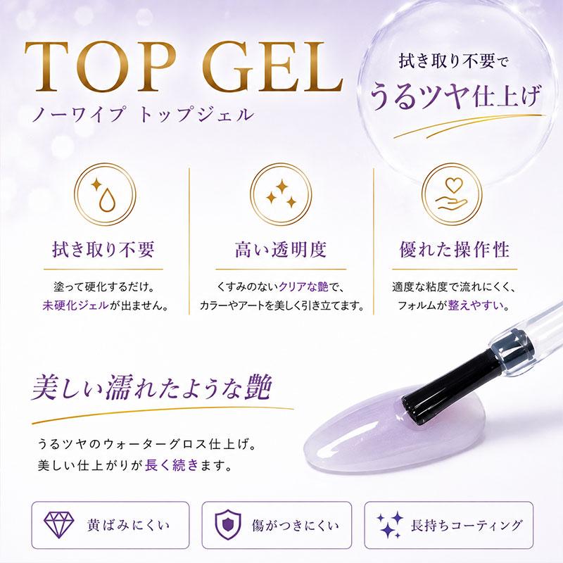 ジェルネイル トップコート ベースコート クリアジェル ウォーター