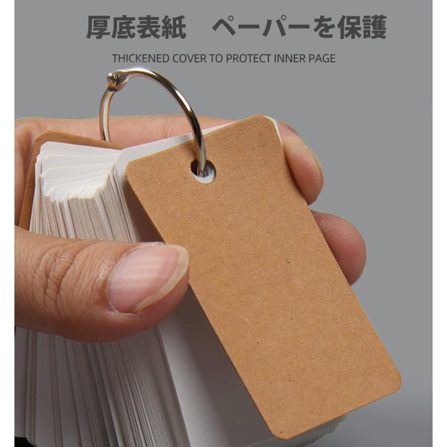単語帳 50枚×6冊 多色 暗記カード 勉強用紙｜emi-store｜06