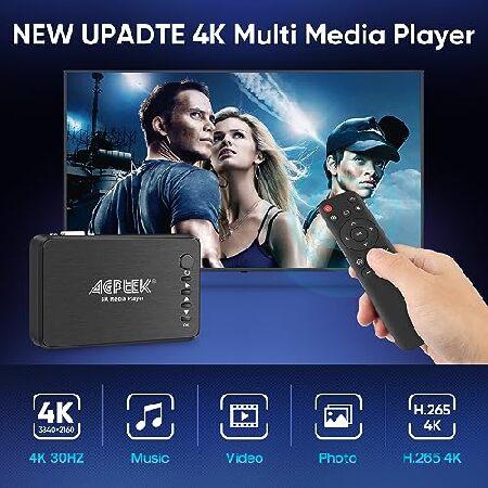 AGPTEK　1080P　メディアプレーヤー　読み取りUSBドライブ　RMVB　SDカード、HDHDMI　VGA出力付き　AV　MKV　JPEG等用　リモコン付き