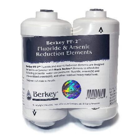 ヤマー Berkey PF-2 Fluoride/Arsenic Replacement Filters， 4-Pack...