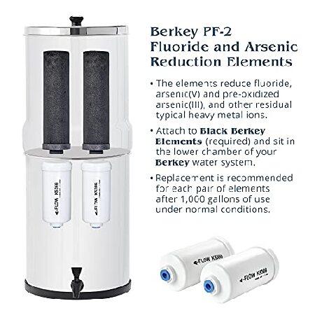 ヤマー Berkey PF-2 Fluoride/Arsenic Replacement Filters， 4-Pack...