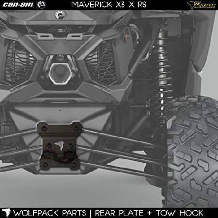 Can　Am　Maverick　Rear　X3　Duty　Heavy　Plate　Raw　Radius　Color　Rod　Metal