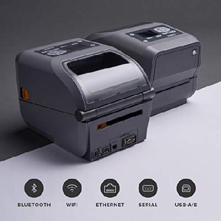 ZEBRA　ZD620t　Thermal　Screen　Transfer　WiFi　Printer　Ethernet　300　dpi　Desktop　with　Print　USB　Width　LCD　Serial　in　Bluetooth　ZD62143-T01L01EZ