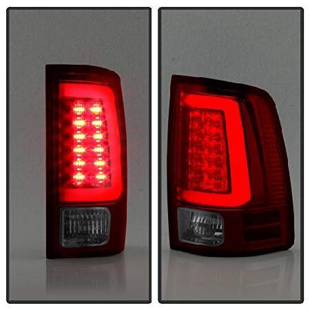販売質屋 ACANII - For 2009-2018 Dodge Ram 1500 10-18 Ram 2500 3500 Truck Red LED Tube Tail Lights Brake Lamps V2 Left+Right