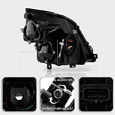 【早い者勝ち！】 ACANII - [HID/キセノンモデルのみ] 2008-2014 キャデラック CTS-V ブラック LED DRL プロジェクター ヘッドライト ヘッドランプ 左運転席側 【KUE1610736799】(56610円)