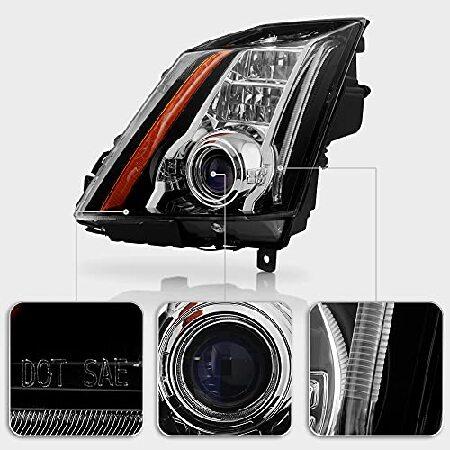 【早い者勝ち！】 ACANII - [HID/キセノンモデルのみ] 2008-2014 キャデラック CTS-V ブラック LED DRL プロジェクター ヘッドライト ヘッドランプ 左運転席側 【KUE1610736799】(56610円)