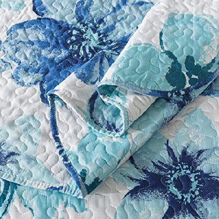 お試し価格！ HoneiLife Quilt Sets King Size - 3 Piece Microfiber Quilts Reversible Bedspreads Print Coverlets Floral Bedding Set All Season Bedcover- Splash-Ink Pa