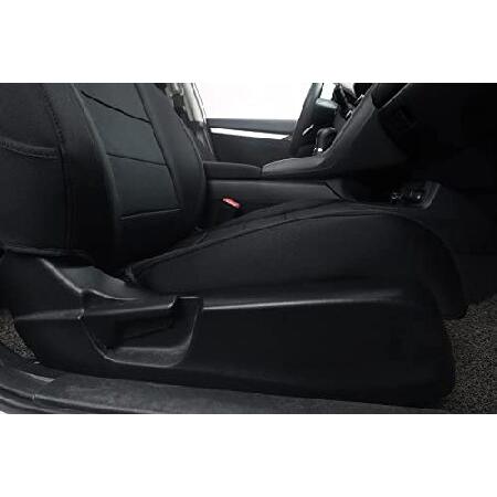 自動撮影カメラ EKR Custom Neoprene Car Seat Covers for Select Honda Civic Sedan，LX 2016 2017 2018 2019 2020 2021- Neoprene (Black)