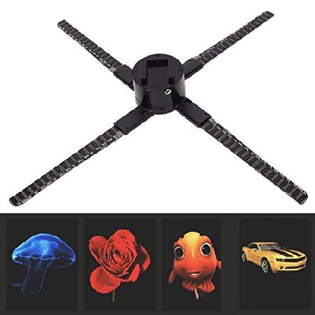 3D　Holographic　Player,　Fan　for　Signage　52cm　with　Business　Hologram　Beads　Projector　Events(US　Methods,　LED　Control　Multi　Store　552pcs　and　Digital　PLUG)