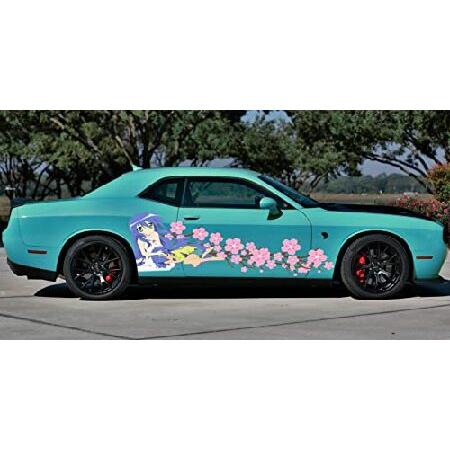 Vsgraphics Anime Super Car Wrap, Manga Decal, Large Vehicle Graphics, Anime Girls Stickers, Anime Decals for Cars, One Piece Car Decal (26x90), Multi｜emiemi｜06