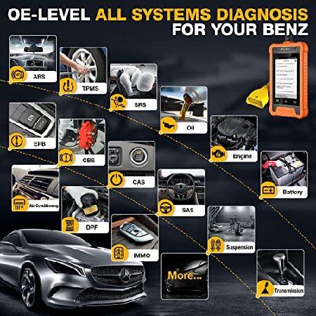 2023 LAUNCH X431 Fit for Benz Sprinter Full System OBD2 Scanner,Bi-Directional Diagnostic Scan Tool,Full Reset Function Code Reader,ECU Coding,Camshaf｜emiemi｜02