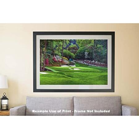 直販お値下 Augusta National Golf Club Masters Tournament Hole 12 Golden Bell golf course oil painting art print 2560 on 28x40 polyester canvas