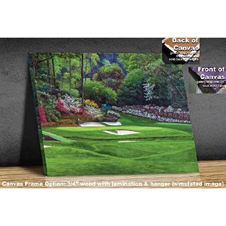 直販お値下 Augusta National Golf Club Masters Tournament Hole 12 Golden Bell golf course oil painting art print 2560 on 28x40 polyester canvas