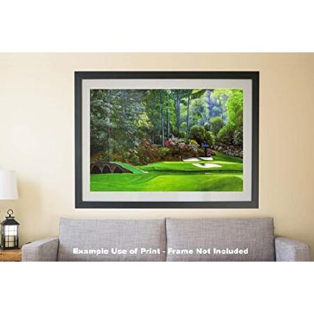 国内外の人気が集結 Augusta National Golf Club Masters Tournament Hole 12 Golden Bell golf course oil painting art print 2570 on 40x60 polyester canvas