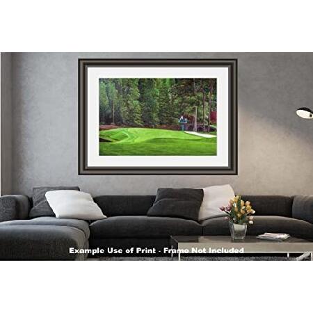 在庫限りの特価 Augusta National Golf Club Masters Tournament Hole 11 White Dogwood golf course oil painting art print 2560 on 28x40 polyester canvas