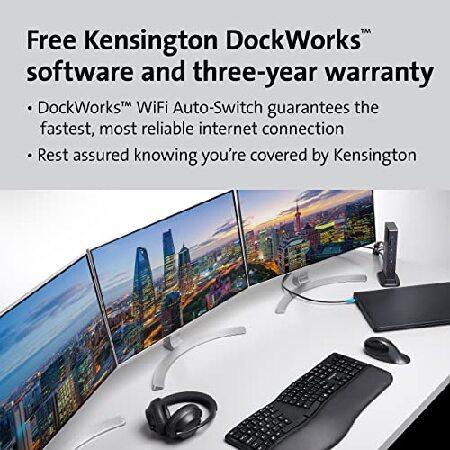 Kensington Triple Display USB-C Docking Station for Dell, HP, Lenovo, Acer, ASUS, Razer, Surface - Triple 4K Video, 100W PD (K37060NA)｜emiemi｜05