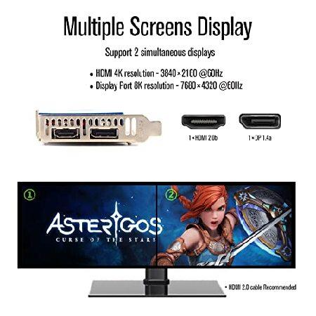 SRhonyra GTX1050Ti 4G GeForce GTX GDDR5 HDMI DP ビデオカード マルチスクリーングラフィックスカード 