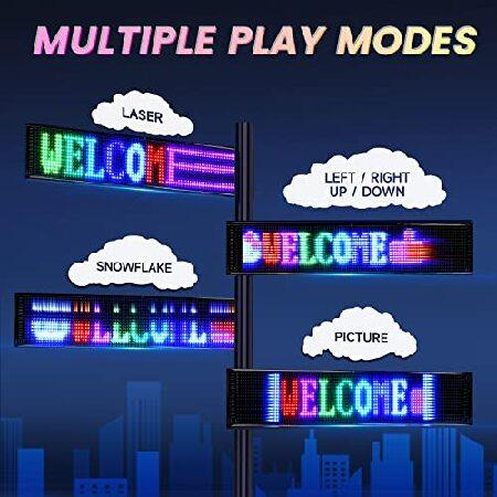RAYHOME　Scrolling　Huge　Bright　App　Animation　Signs,　5V　USB　L　LED　Sign　Pattern　LED　Bluetooth　Control　Advertising　Custom　Programmable　Store　Text　Flexible