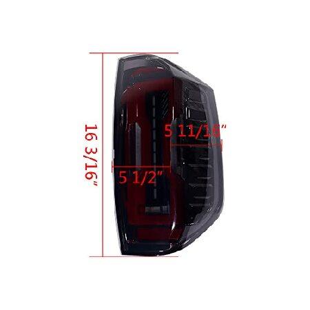 直営店情報 Left Right Tail Light Assembly Stop Brake Turn Signal Reverse Lamp Compatible with Toyota Tundra 2014-2021