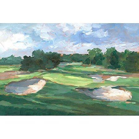 オンラインストア販売 ArtDirect Golf Course Study III 48x32巨大なギャラリー包まれたキャンバス博物館アート、ハーパー、イーサン