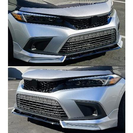 Type-R スタイル グロスブラック メッシュ 交換用 フロントグリル 