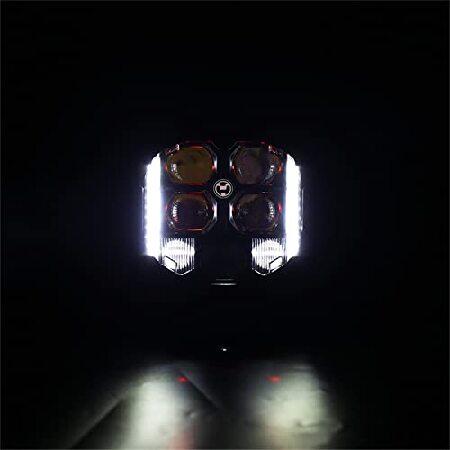 人気が高い  VECHII 2PCS 7Inch Led Work Light Bar Spot Side Driving Lights Shooter Pods 120W Spot Beam Work Light Bar for Car SUV ATV 4X4 Offroad Truck Fog Lamp